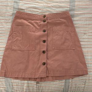 Pink Jean Skirt